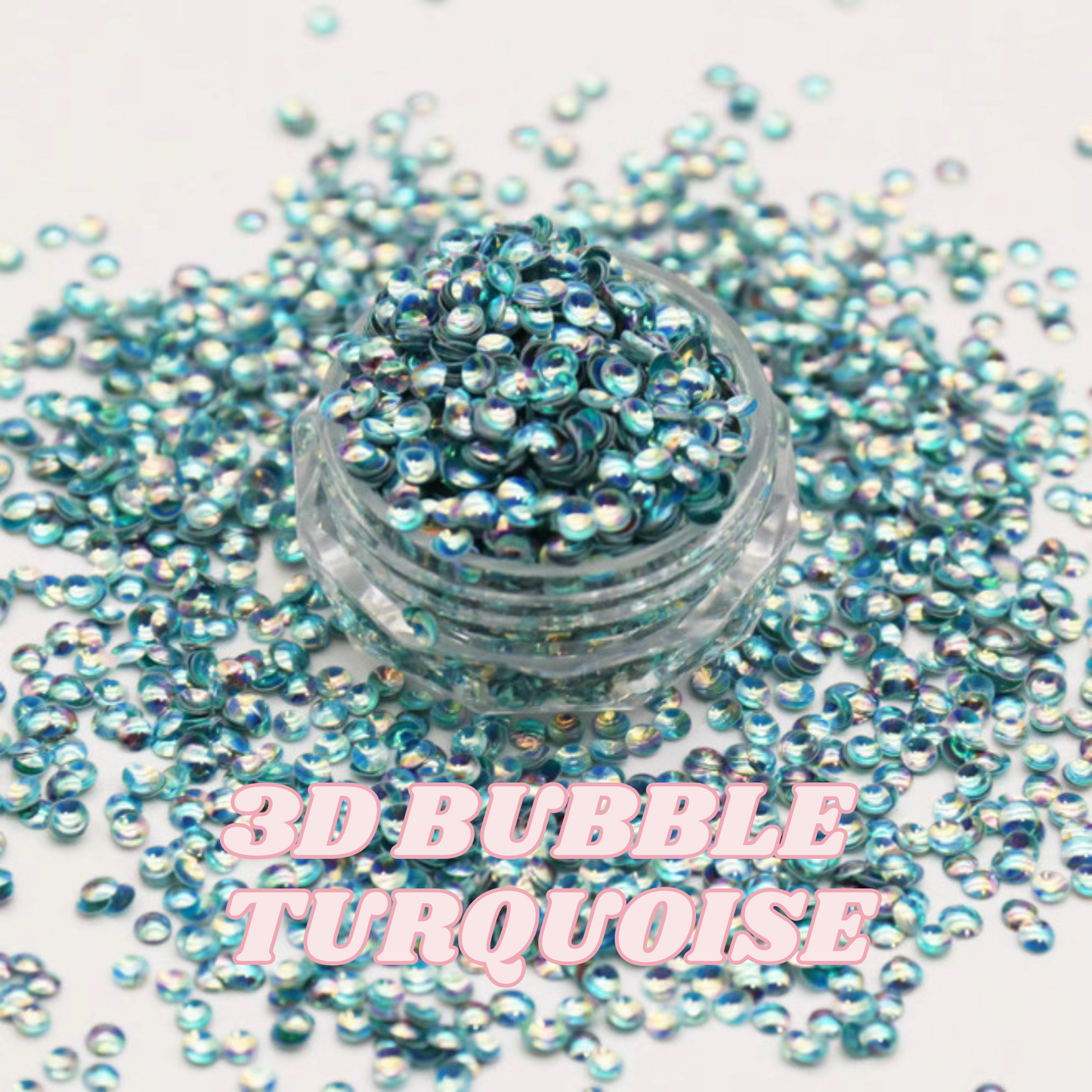 3D BUBBLE TURQUOISE