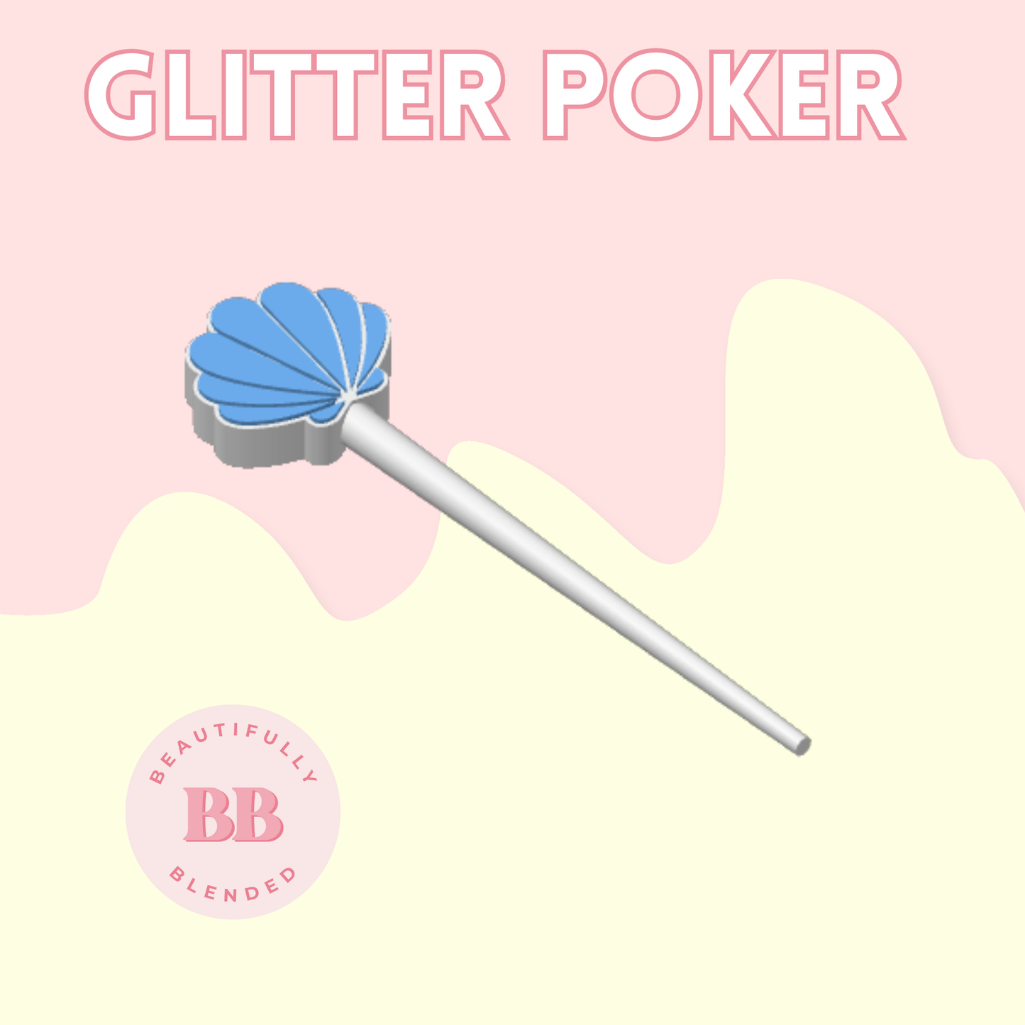 SHELL GLITTER POKER SINGLE
