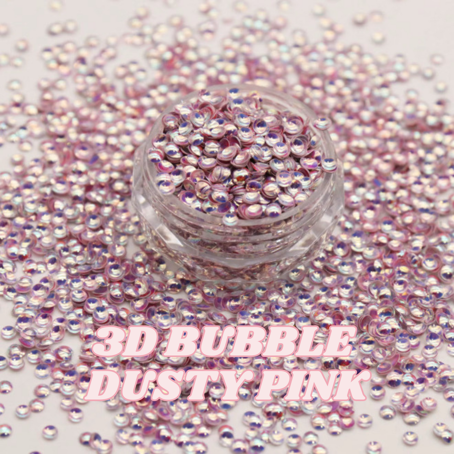 3D BUBBLE DUSTY PINK