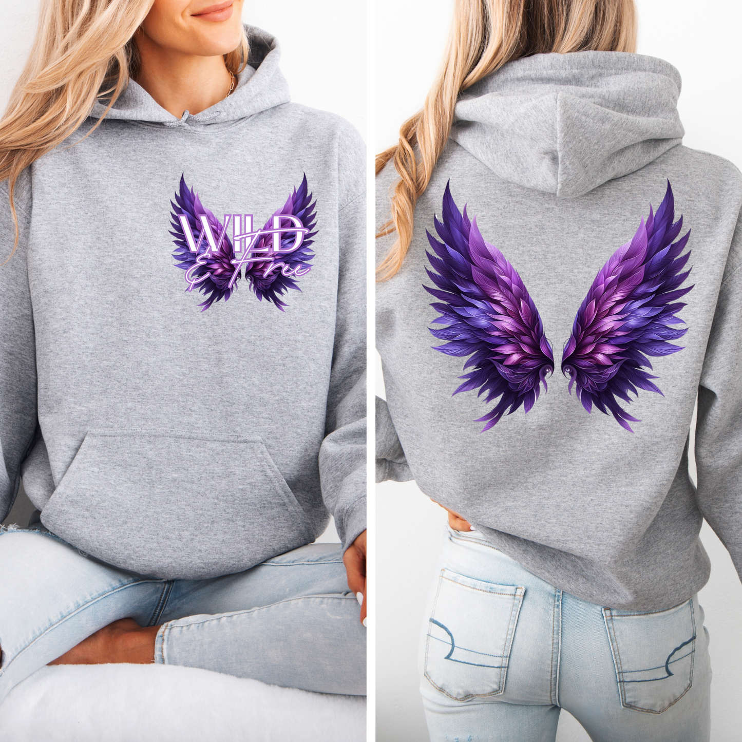 Adults Wing Hooded Jumper