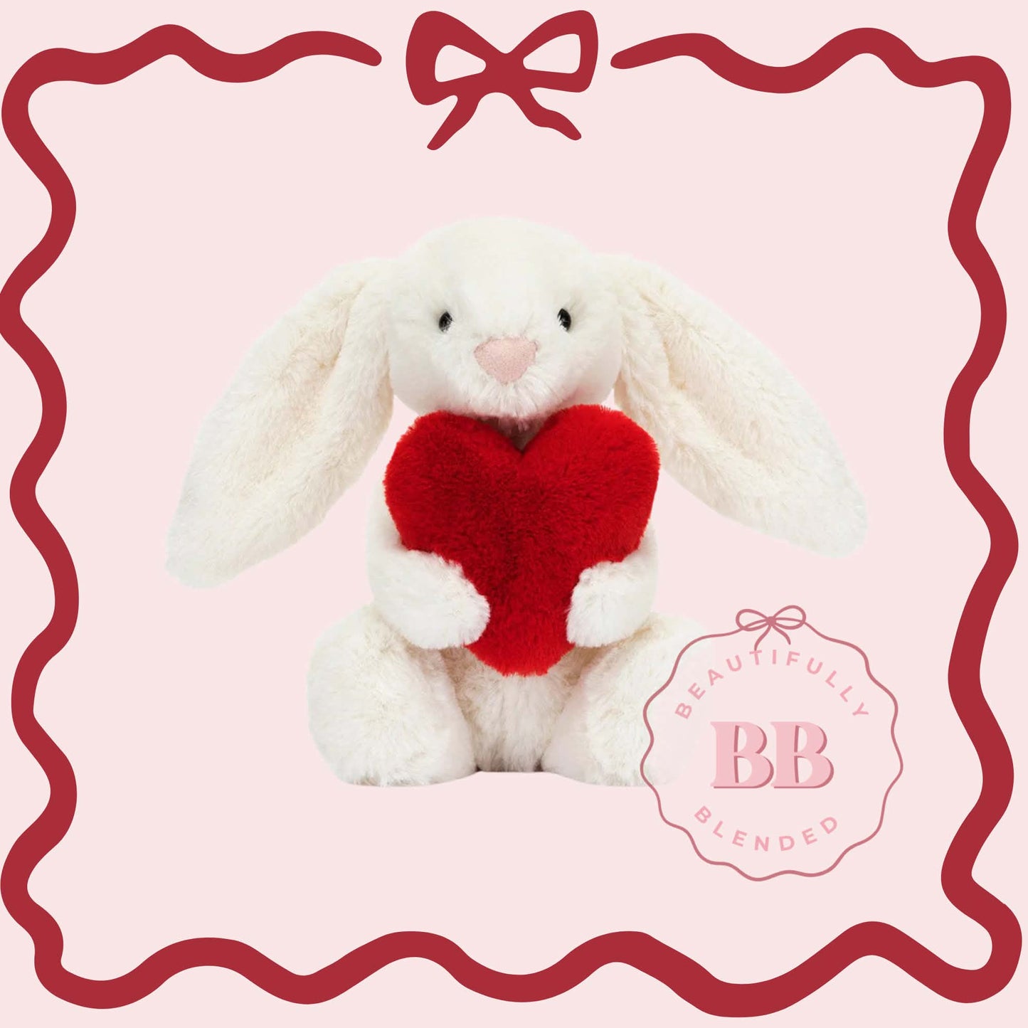 HEART BUNNY PLUSHIE- 2 WEEK WAIT