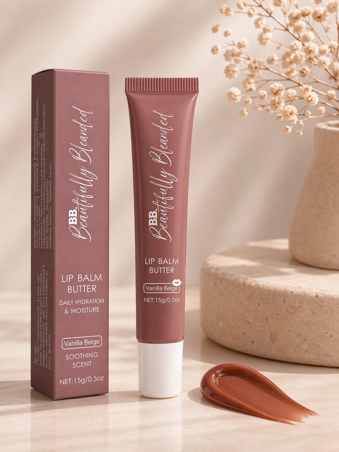 LIP BALM BUTTER- VANILLA BEIGE