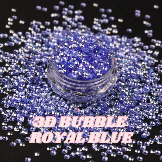 3D BUBBLE ROYAL BLUE
