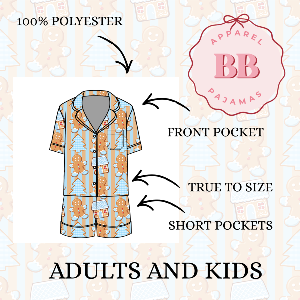 GINGERBREAD BLUE- PREORDER 4 WEEKS