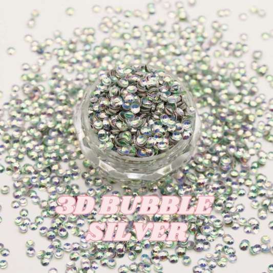 3D BUBBLE SILVER