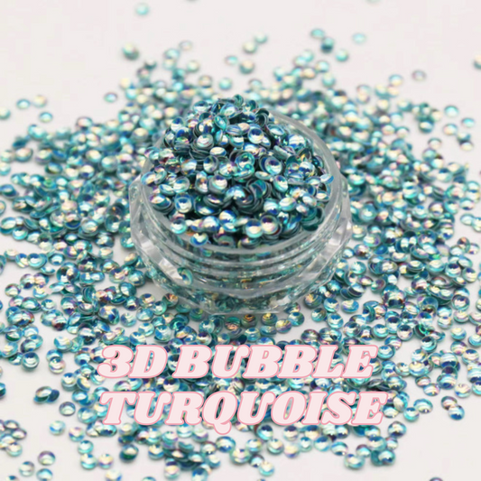 3D BUBBLE TURQUOISE