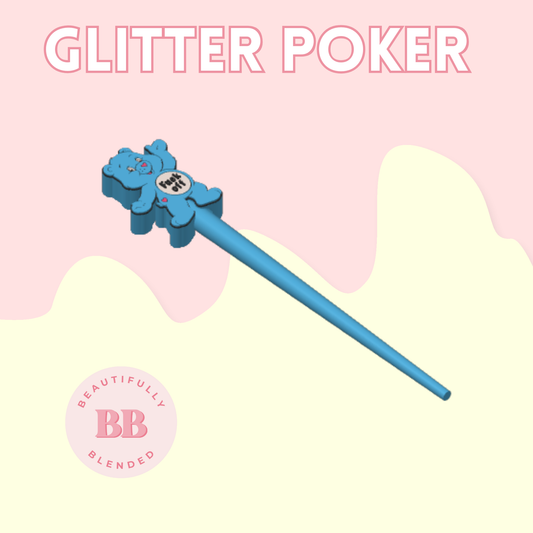 F OFF BEAR GLITTER POKER SINGLE