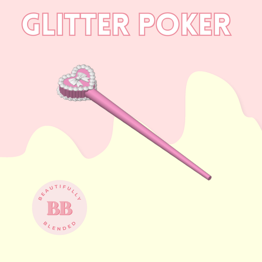 VINTAGE CAKE GLITTER POKER SINGLE