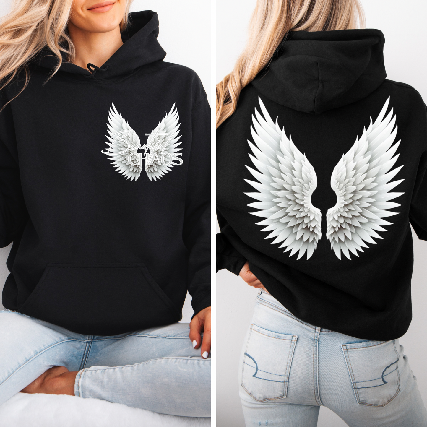Adults Wing Hooded Jumper