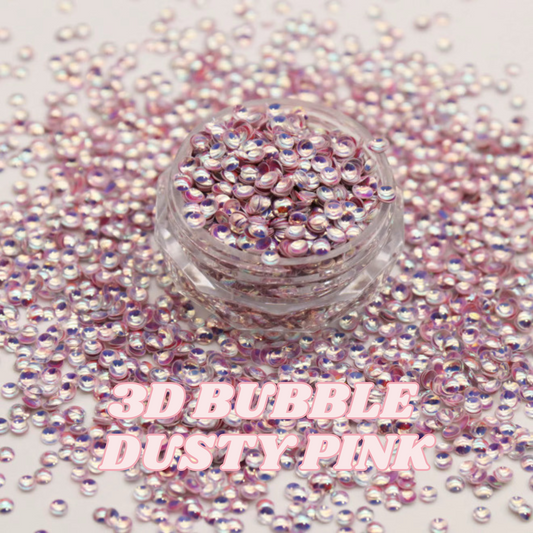 3D BUBBLE DUSTY PINK