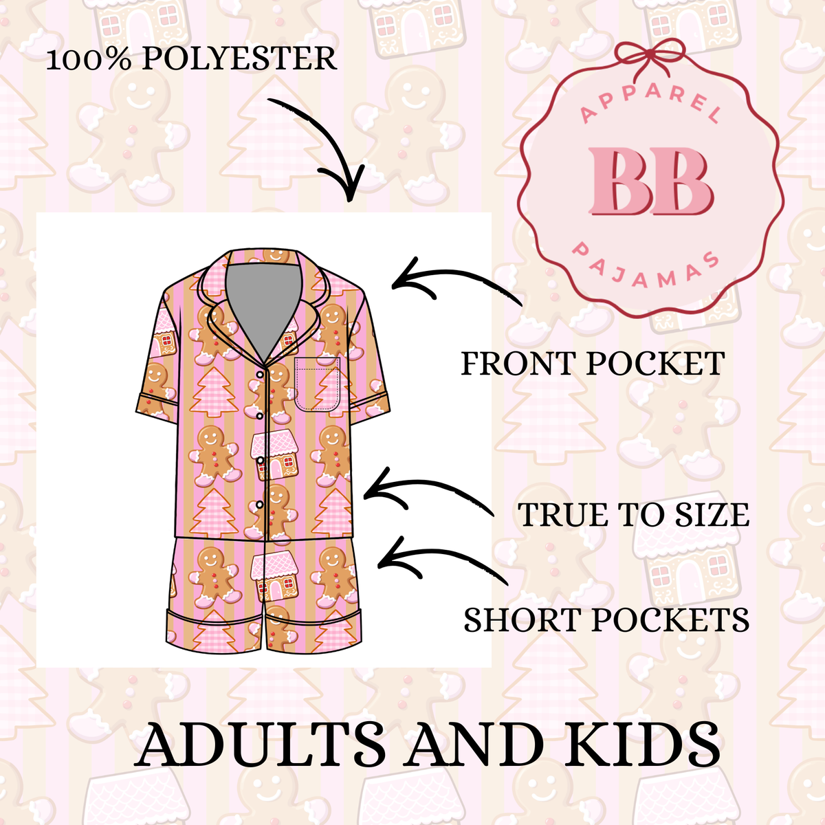 GINGERBREAD PINK- PREORDER 4 WEEKS