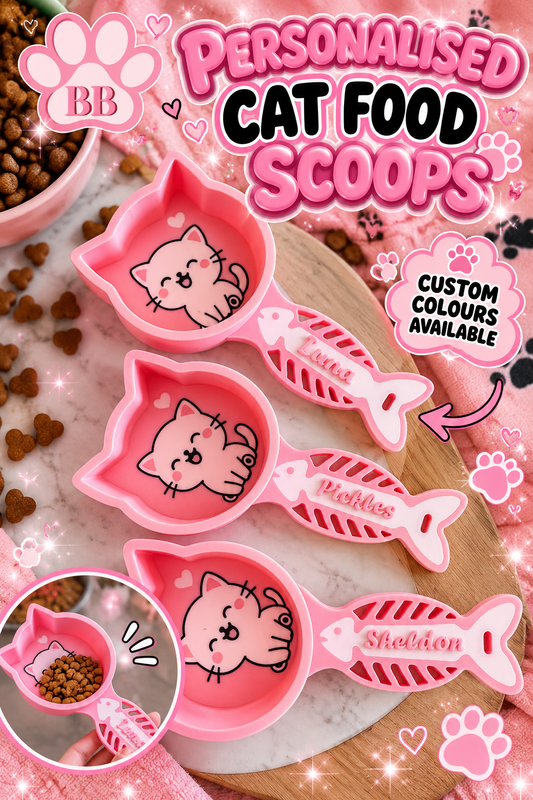 PERSONALISED CAT FOOD SCOOPS