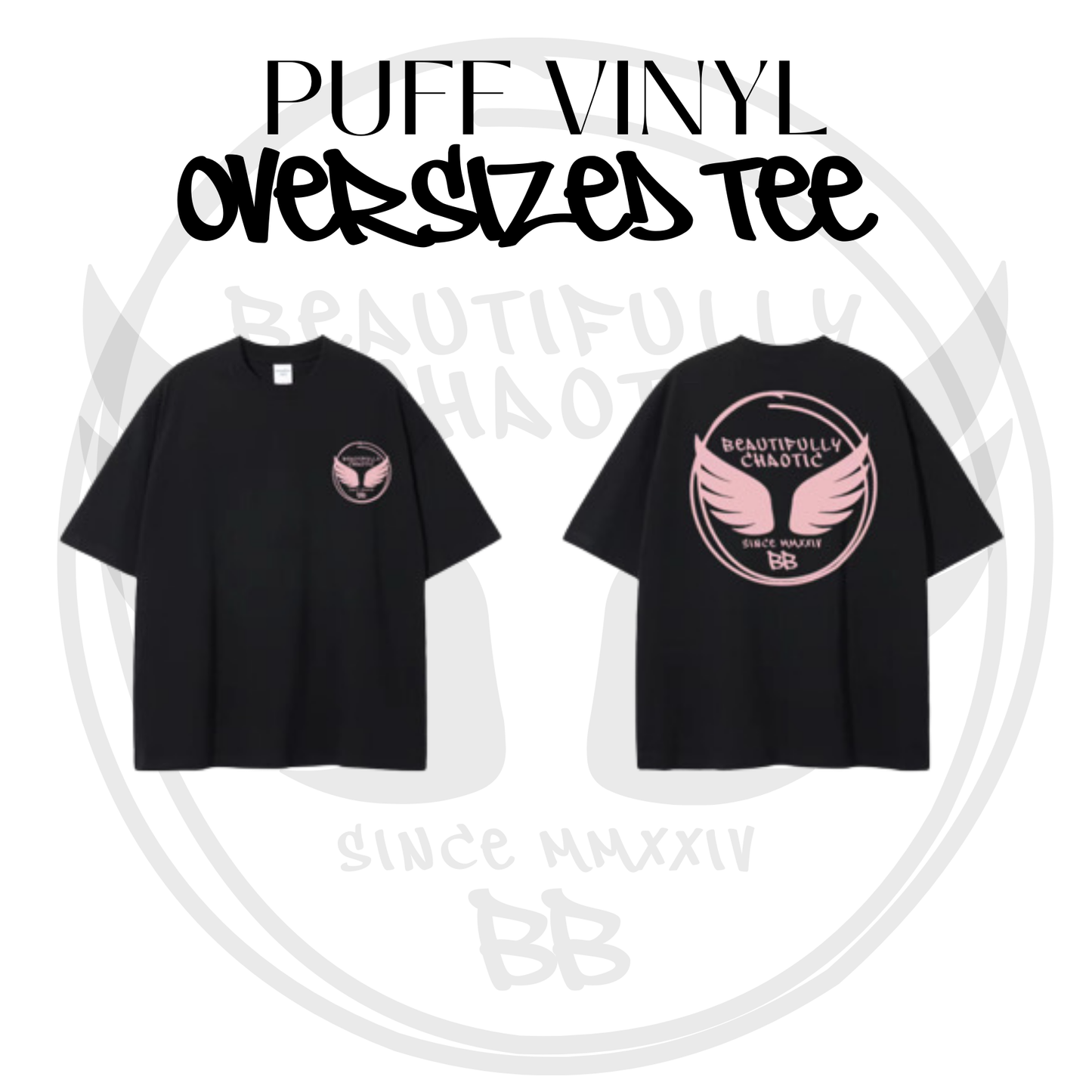 OG OVERSIZED TEE BLACK/PINK