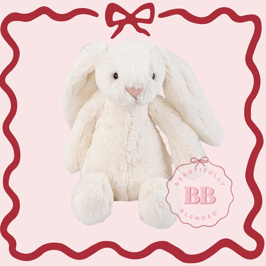 SIMPLE WHITE BUNNY PLUSHIE- 2 WEEK WAIT